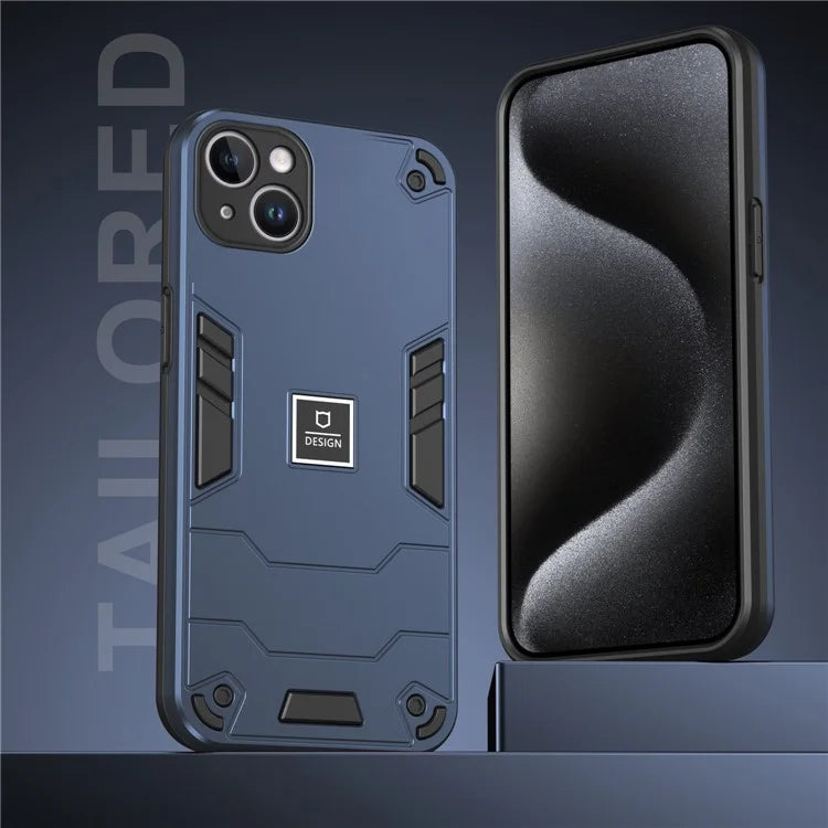 For iPhone 14 Plus Phone Case Protective Rugged PC+TPU Back Cover