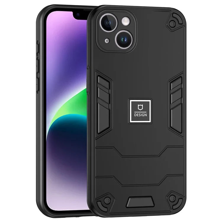 For iPhone 14 Plus Phone Case Protective Rugged PC+TPU Back Cover