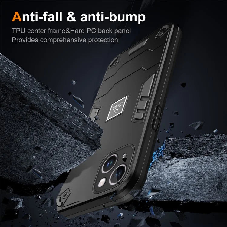 For iPhone 14 Plus Phone Case Protective Rugged PC+TPU Back Cover