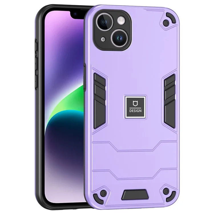 For iPhone 14 Plus Phone Case Protective Rugged PC+TPU Back Cover