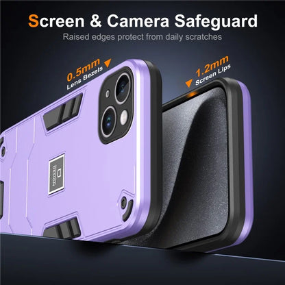 For iPhone 14 Plus Phone Case Protective Rugged PC+TPU Back Cover