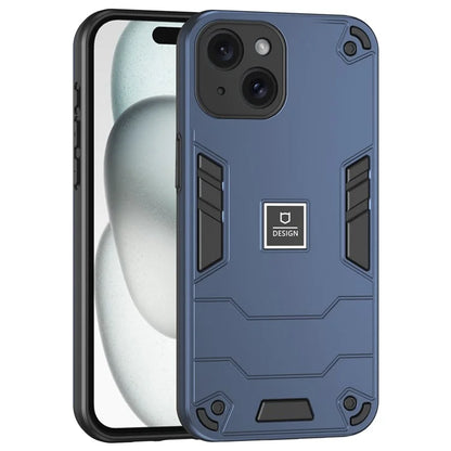 For iPhone 15 Phone Case Anti Silp PC+TPU Protection Cover
