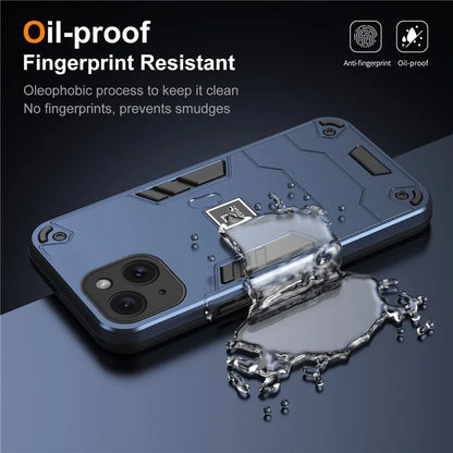 For iPhone 15 Phone Case Anti Silp PC+TPU Protection Cover