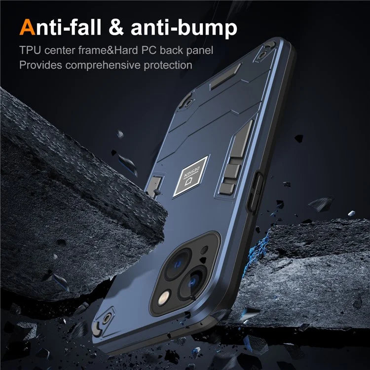 Case for iPhone 13 Hard PC Back Soft TPU Bumper Protective Phone Cover