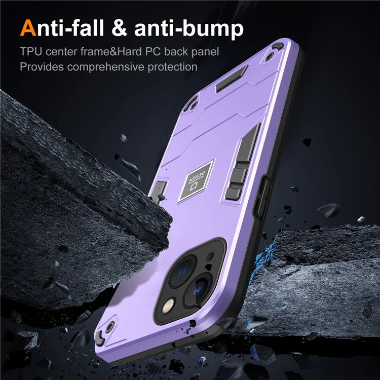 Case for iPhone 13 Hard PC Back Soft TPU Bumper Protective Phone Cover
