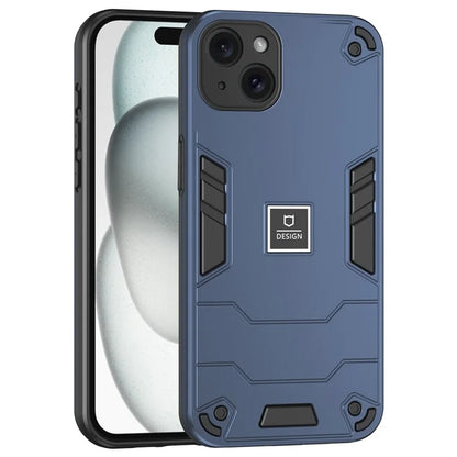 For iPhone 15 Plus Case Hybrid Phone Cover Hard PC Back + Flexible TPU Frame
