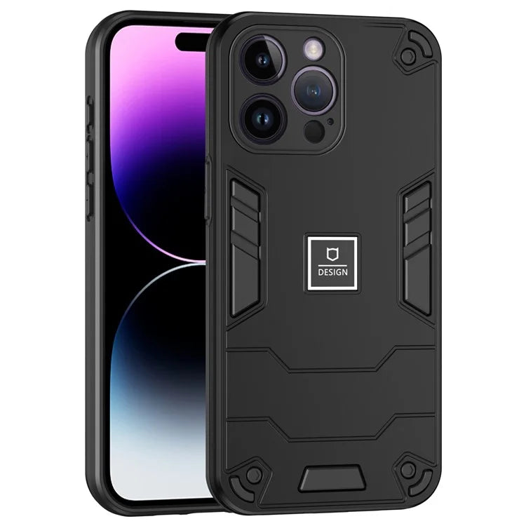For iPhone 14 Pro Max Armor Shockproof Case Hard PC Soft TPU Dual Layer Hybrid Phone Cover
