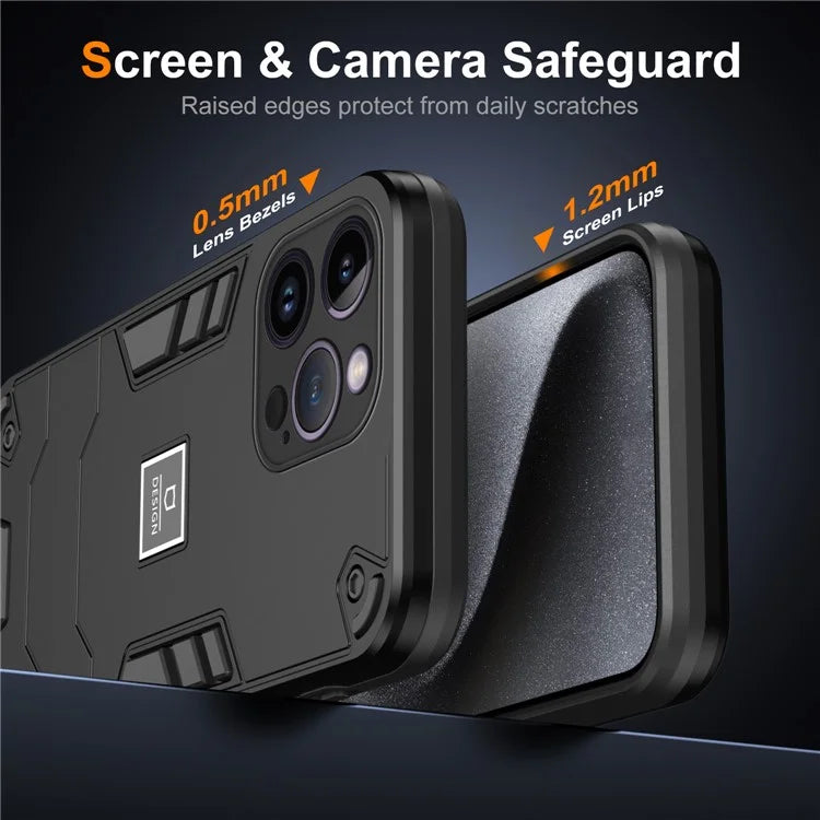 For iPhone 14 Pro Max Armor Shockproof Case Hard PC Soft TPU Dual Layer Hybrid Phone Cover