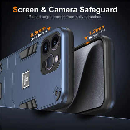 For iPhone 14 Pro Max Armor Shockproof Case Hard PC Soft TPU Dual Layer Hybrid Phone Cover