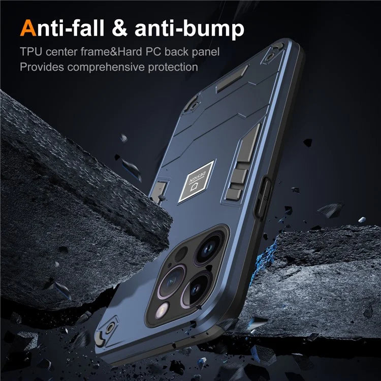 For iPhone 14 Pro Max Armor Shockproof Case Hard PC Soft TPU Dual Layer Hybrid Phone Cover