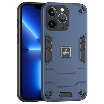 For iPhone 13 Pro Phone Case 2 in 1 Hybrid Hard PC Soft TPU Cover