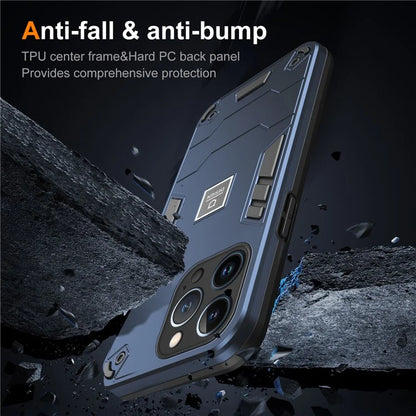 For iPhone 13 Pro Phone Case 2 in 1 Hybrid Hard PC Soft TPU Cover