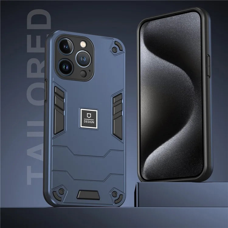 For iPhone 13 Pro Phone Case 2 in 1 Hybrid Hard PC Soft TPU Cover