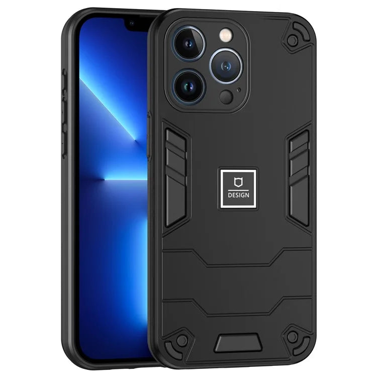 For iPhone 13 Pro Phone Case 2 in 1 Hybrid Hard PC Soft TPU Cover