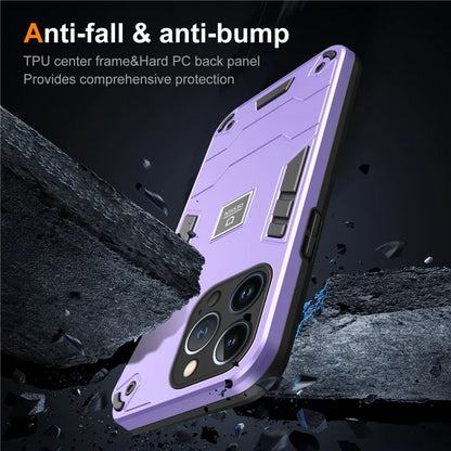 For iPhone 13 Pro Phone Case 2 in 1 Hybrid Hard PC Soft TPU Cover