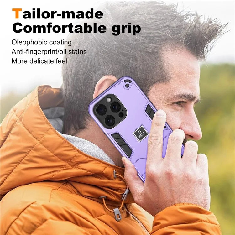 For iPhone 15 Pro Max Phone Case Dual Layer Hard PC + Soft TPU Protective Cover