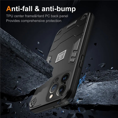 For iPhone 13 Pro Max Phone Case Dual Layer Hard PC + Soft TPU Shockproof Tough Cover