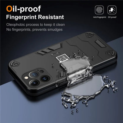 For iPhone 13 Pro Max Phone Case Dual Layer Hard PC + Soft TPU Shockproof Tough Cover