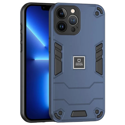 For iPhone 13 Pro Max Phone Case Dual Layer Hard PC + Soft TPU Shockproof Tough Cover