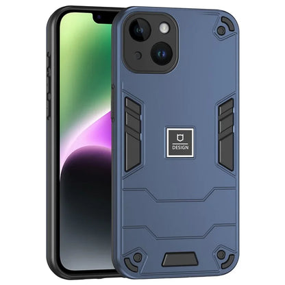 For iPhone 14 Phone Case Cover Hybrid Design Hard PC Back and Flexible TPU Frame