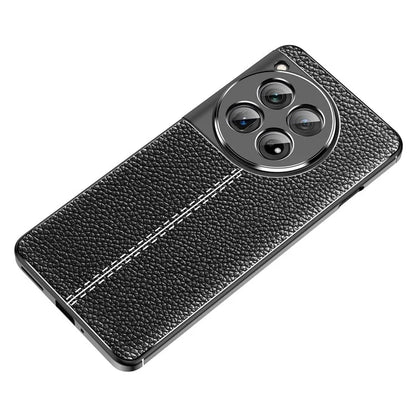 For OnePlus 12 5G Soft TPU Case Litchi Texture Protective Phone Cover