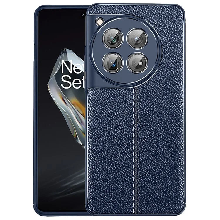 For OnePlus 12 5G Soft TPU Case Litchi Texture Protective Phone Cover