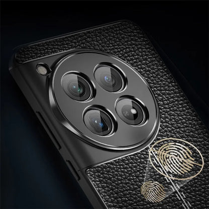For OnePlus 12 5G Soft TPU Case Litchi Texture Protective Phone Cover