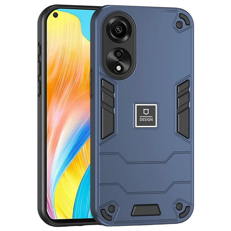 For Oppo A78 4G Case Protective PC+TPU Dual Layer Hybrid Phone Cover