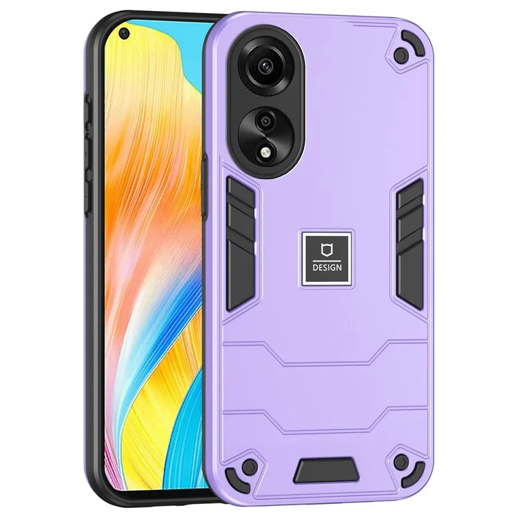 For Oppo A78 4G Case Protective PC+TPU Dual Layer Hybrid Phone Cover