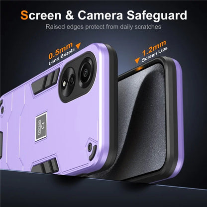 For Oppo A78 4G Case Protective PC+TPU Dual Layer Hybrid Phone Cover