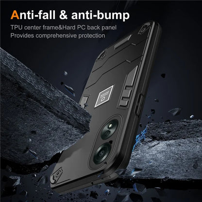 For Oppo A58 4G Case 2-in-1 TPU+PC Drop Protective Phone Cover