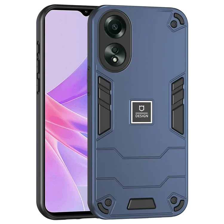 For Oppo A58 4G Case 2-in-1 TPU+PC Drop Protective Phone Cover