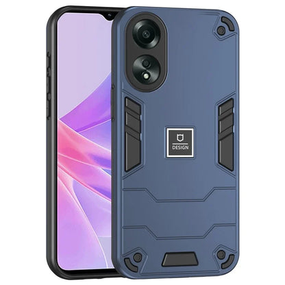 For Oppo A58 4G Case 2-in-1 TPU+PC Drop Protective Phone Cover