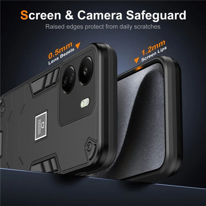 For Xiaomi Redmi 13C 4G / Poco C65 4G Case PC+TPU Dual Layers Phone Cover