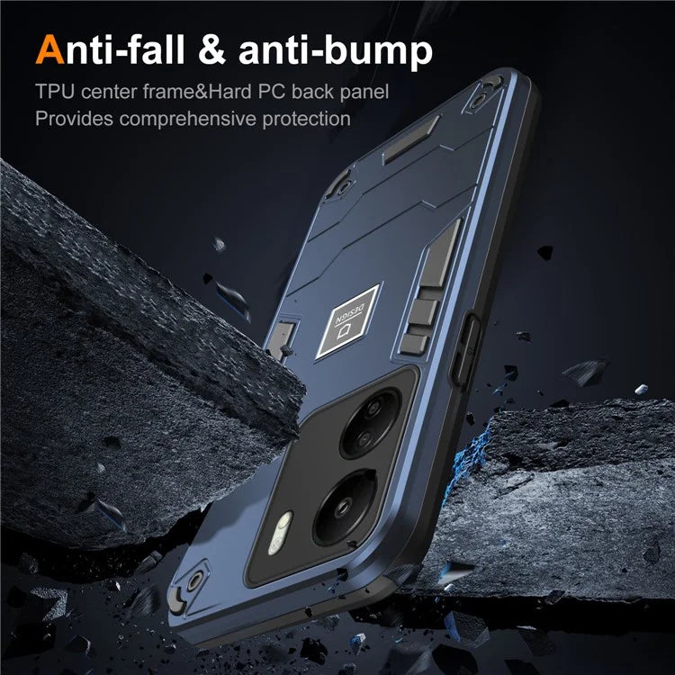 For Xiaomi Redmi 13C 4G / Poco C65 4G Case PC+TPU Dual Layers Phone Cover