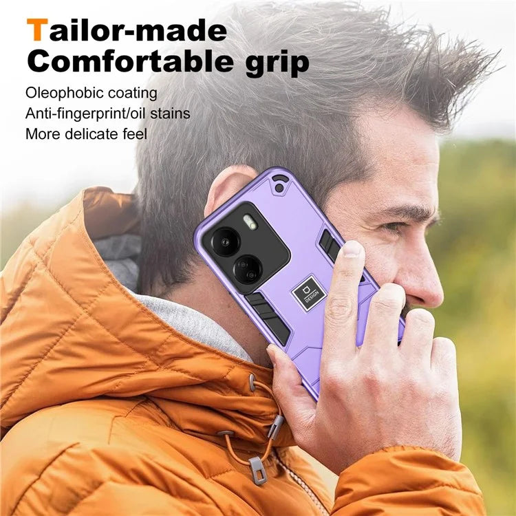 For Xiaomi Redmi 13C 4G / Poco C65 4G Case PC+TPU Dual Layers Phone Cover