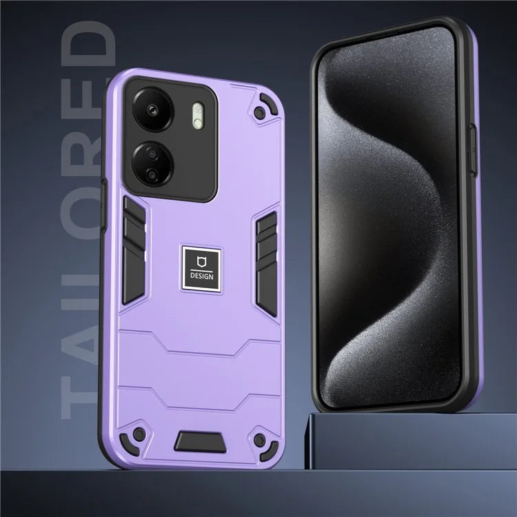 For Xiaomi Redmi 13C 4G / Poco C65 4G Case PC+TPU Dual Layers Phone Cover