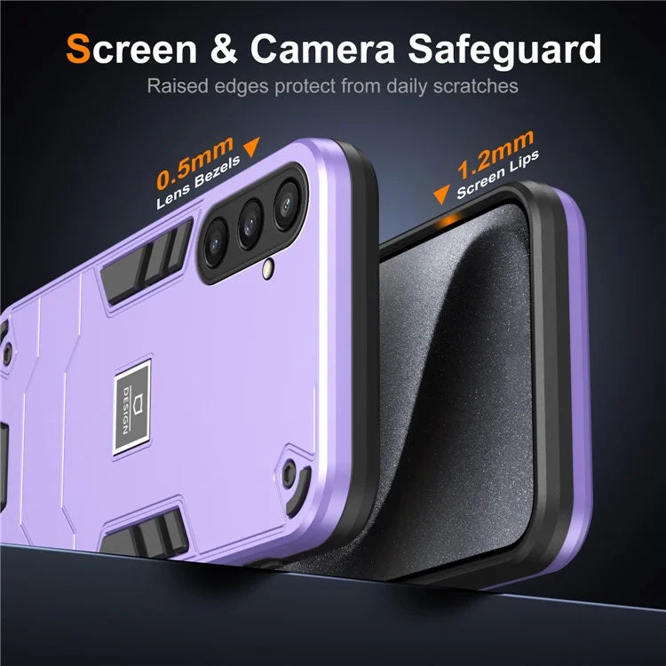 For Samsung Galaxy S23 FE Case Armor Hard PC + Soft TPU Phone Cover