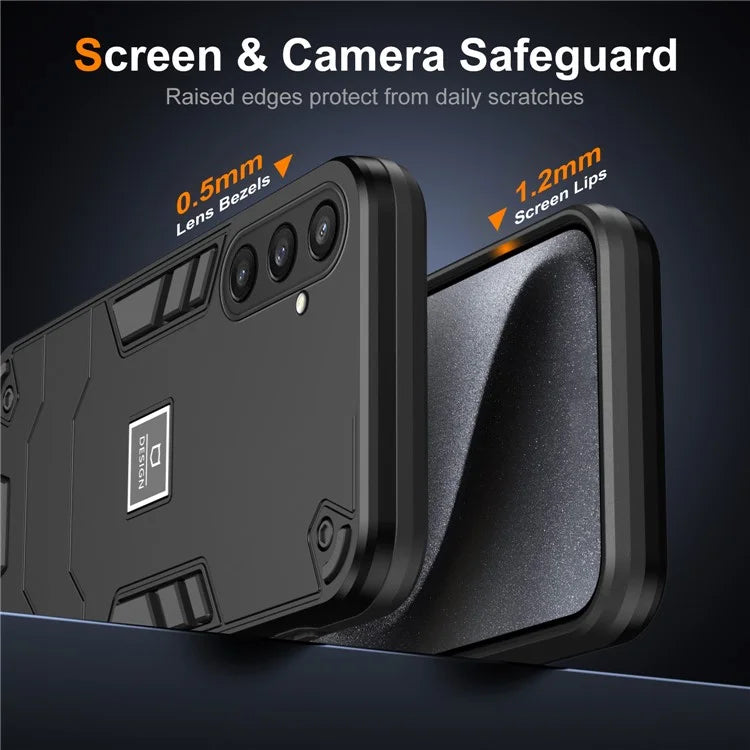 For Samsung Galaxy S23 FE Case Armor Hard PC + Soft TPU Phone Cover