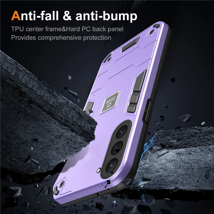 For Samsung Galaxy S23 Case PC+TPU Shockproof Protection Phone Back Cover