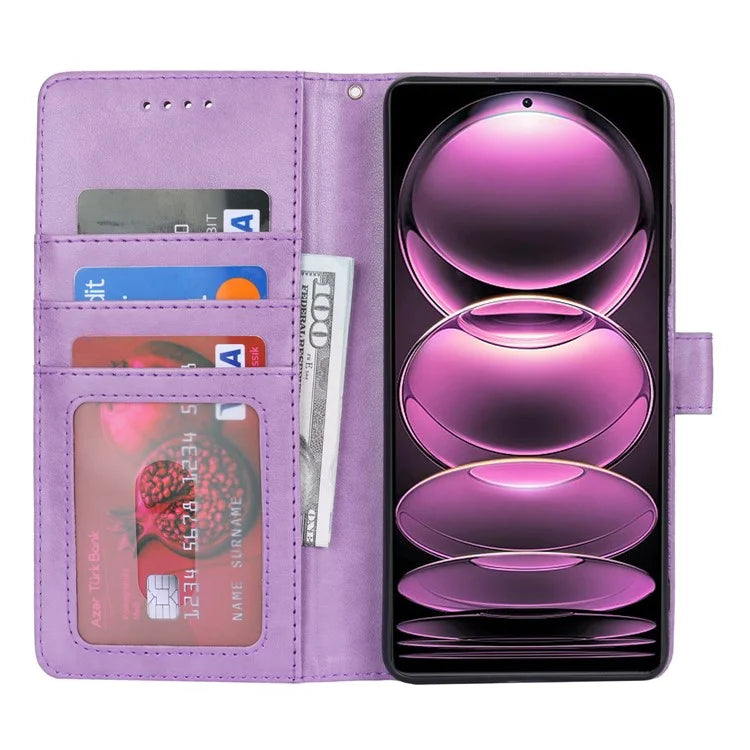 For Xiaomi Redmi Note 12 Pro 5G / Redmi Note 12 Pro Speed 5G /  Poco X5 Pro 5G Cover R61 Texture Leather Stand Case