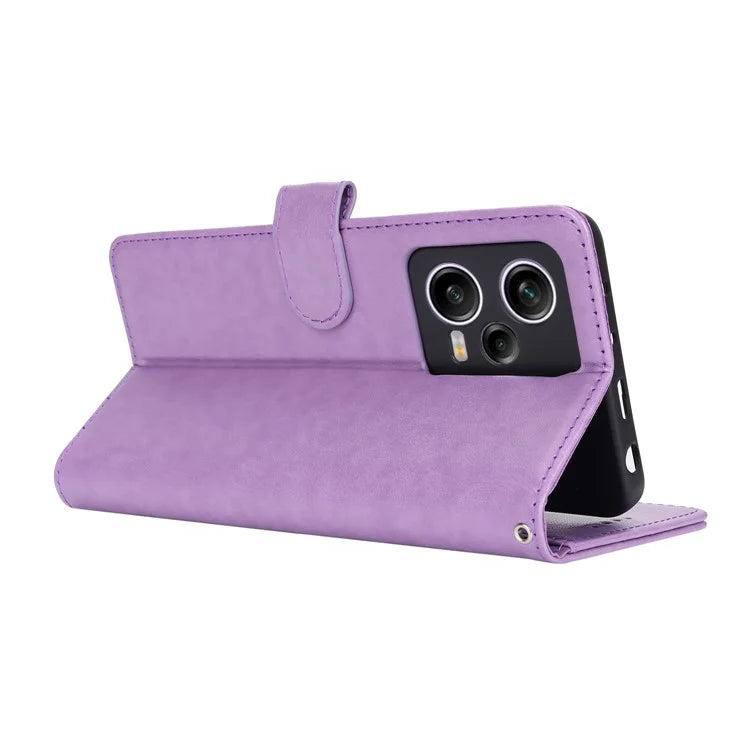 For Xiaomi Redmi Note 12 Pro 5G / Redmi Note 12 Pro Speed 5G /  Poco X5 Pro 5G Cover R61 Texture Leather Stand Case