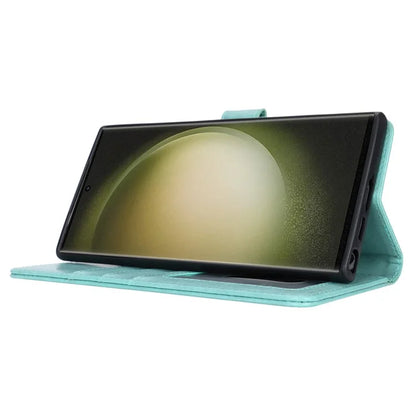 For Samsung Galaxy S23 Ultra Case R61 Texture PU Leather+TPU Phone Protector with Hand Strap