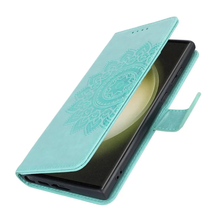 For Samsung Galaxy S23 Ultra Case R61 Texture PU Leather+TPU Phone Protector with Hand Strap