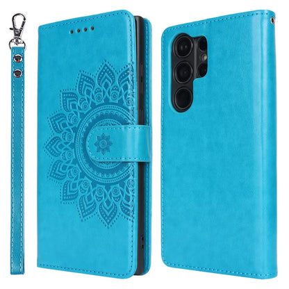 For Samsung Galaxy S23 Ultra Case R61 Texture PU Leather+TPU Phone Protector with Hand Strap