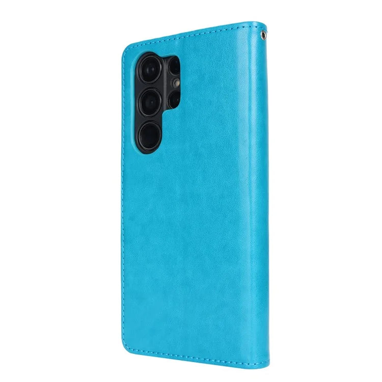 For Samsung Galaxy S23 Ultra Case R61 Texture PU Leather+TPU Phone Protector with Hand Strap