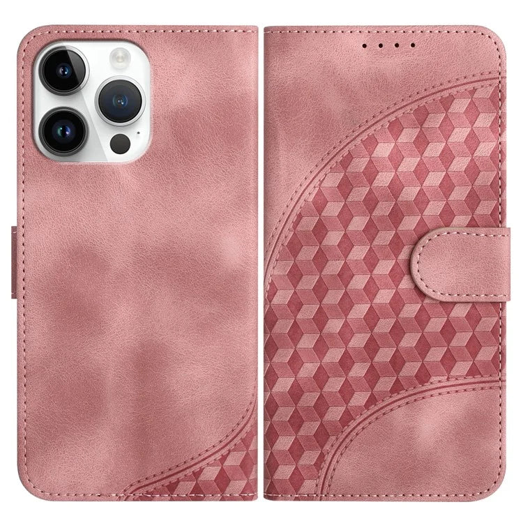 YX0060 For iPhone 15 Pro Max Phone Case Wallet PU Leather Cover