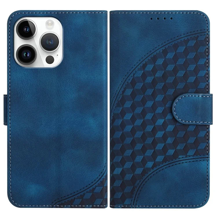 YX0060 For iPhone 15 Pro Max Phone Case Wallet PU Leather Cover