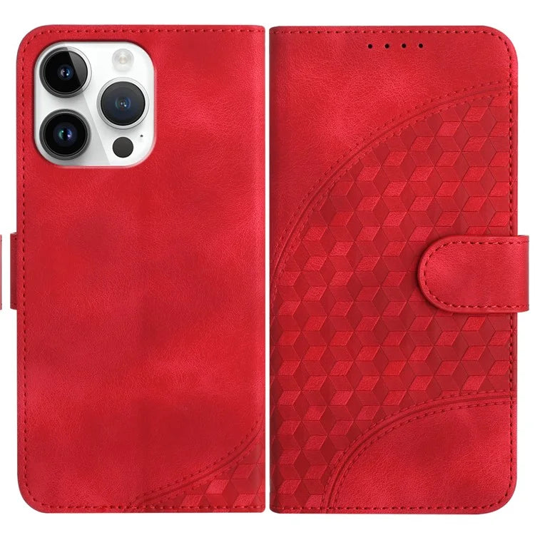 YX0060 For iPhone 15 Pro Max Phone Case Wallet PU Leather Cover