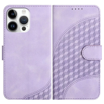 YX0060 For iPhone 14 Pro Max Leather Case Elephant Head Pattern Phone Wallet Cover